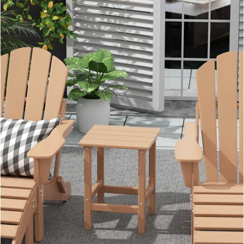 Shavon All Weather Adirondack Outdoor HDPE Side Table
