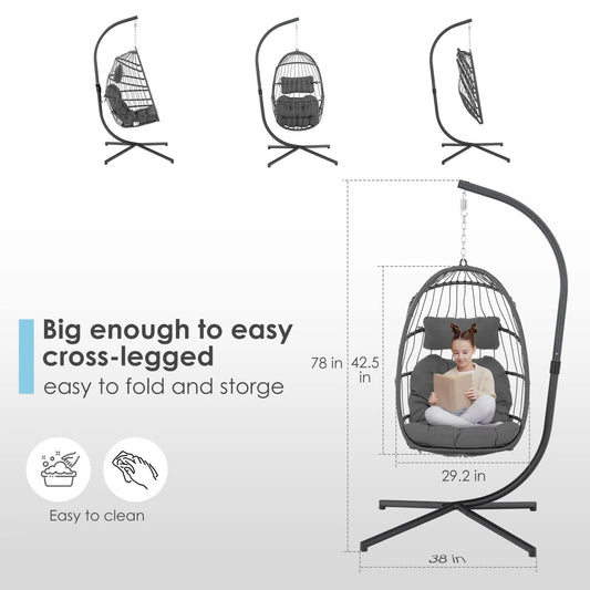 Iyanna Porch Swing with Stand