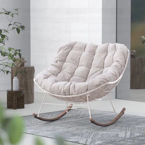 Steel Rocking Chair With Cushion