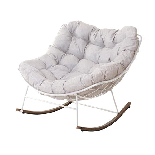 Steel Rocking Chair With Cushion